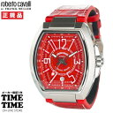 【超ポイントバック祭7/13AM10:00~ / 要エントリ】roberto cavalli BY FRANCK MULLER ロベルト・カヴァリ バイ フランク・ミュラー 自動巻 レッド RV1G207L0071 メンズ 【安心の1年保証】