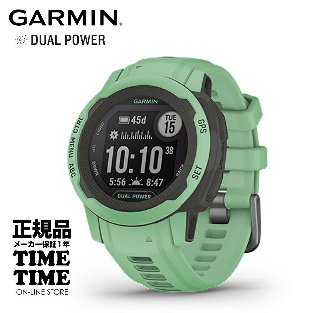 GARMIN ガーミン Instinct 2S インスティンクト2S Dual Power Neo Tropic 010-02564-42 【安心のメーカー1年保証】 血中酸素トラッキング Suica対応