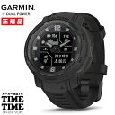 GARMIN ガーミン Instinct Crossover Dual Power Tactical Edition インスティンクト クロスオーバー タクティカル Black スマートウォッチ ソーラー充電 アウトドア Suica対応 010-02730-40 【安心のメーカー1年保証】