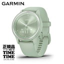 GARMIN ガーミン vivomove Sport ヴィヴォムーブスポーツ Silver / Cool Mint 010-02566-43 【安心のメーカー1年保証】血中酸素トラッキング