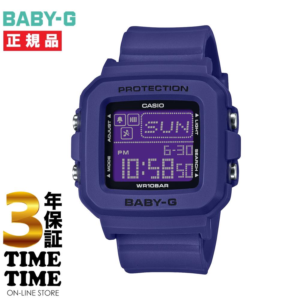 【4/10までポイント最大47倍&最大2000円OFFクーポン】CASIO カシオ BABY-G+PLUS ベイビージープラス ストラップ付専用ホルダー Y2K スクエア デジタル ネイビー BGD-10K-2JR 【安心の3年保証】