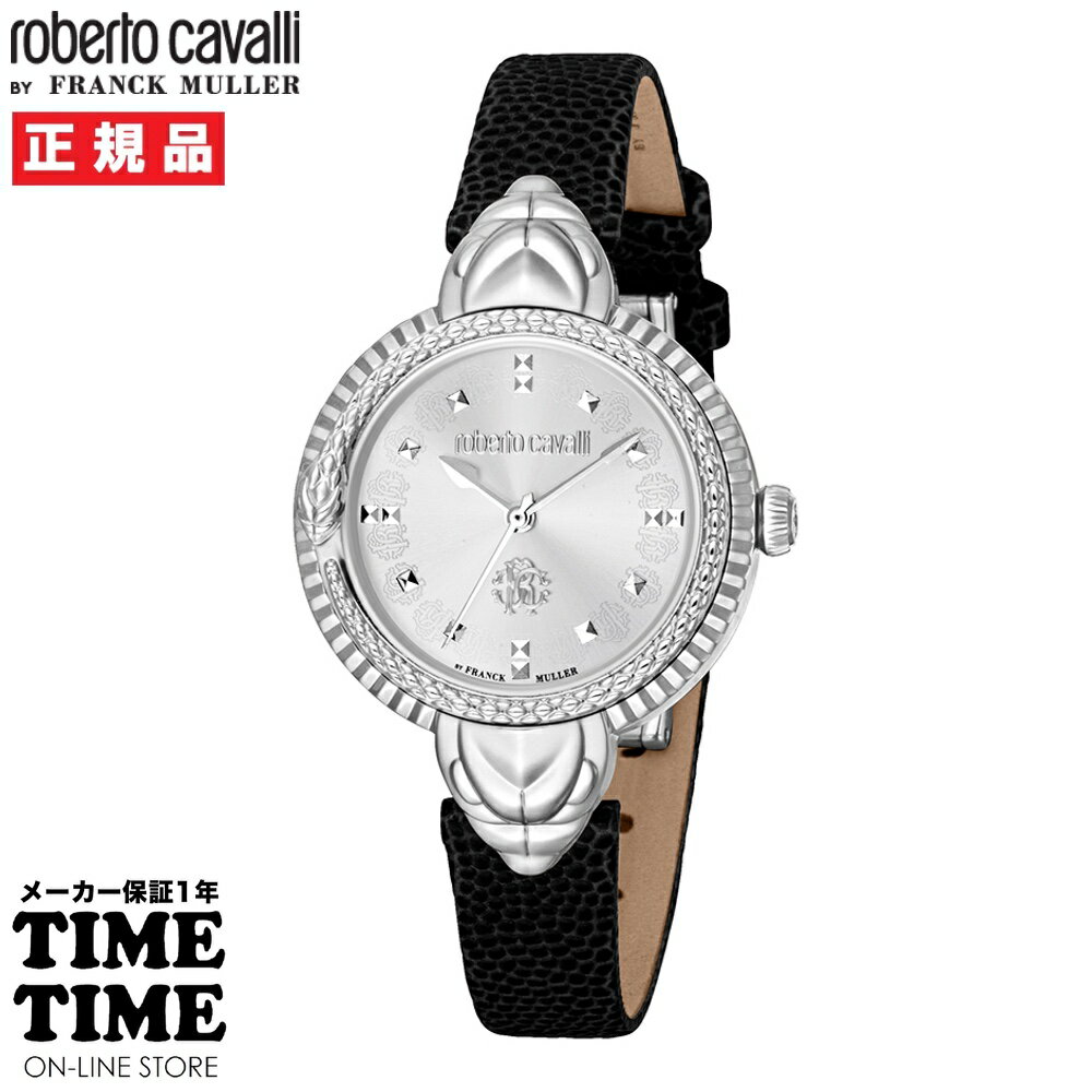 【最大2,000円OFFクーポン＆エントリーでポイント最大46倍！】roberto cavalli BY FRANCK MULLER ロベルト・カヴァリ バイ フランク・ミュラー レディース シルバー RV1L203L0011 【安心のメーカー1年保証】