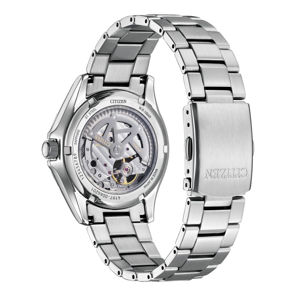 CITIZEN COLLECTION シチズンコレクション メカニカル オープンハート ブラック シルバー NP1010-78E 【安心の5年保証】