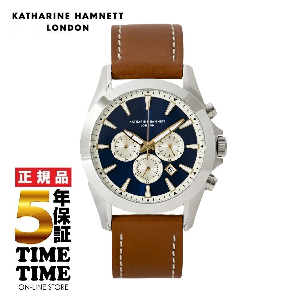 KATHARINE HAMNETT キャサリンハムネット タイムタイム 限定モデル 茶カーフレザー KH20J964 他店では買えない特別な商品