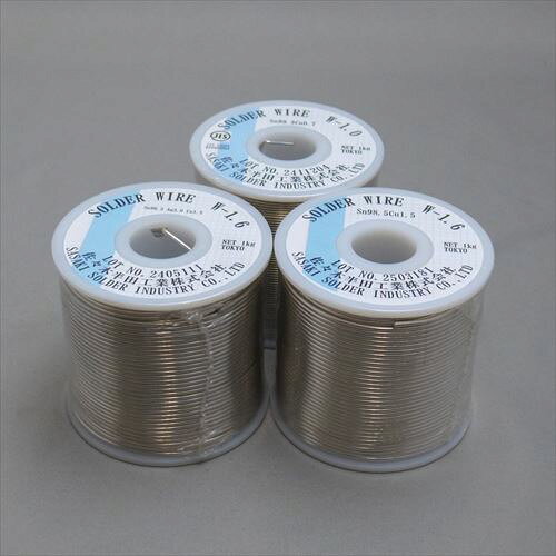 はんだ線コイル巻き 鉛フリー（Sn96.5Ag3Cu0.5/錫96.5銀3銅0.5） 3.0φ 1kg