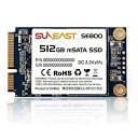 SUNEAST サンイースト 512GB 内蔵SSD SE800 mSATA SSD SATA 6Gb/s 3D TLC SE800-m512GB 処理速度 快適