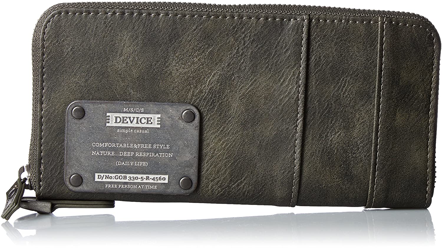 DEVICE 財布 DEVICE / デバイス ラウンド長財布 Long Wallet ロングウォレット DPG60058-KH-F【カーキ】 DEVICE MAD シリーズ 財布