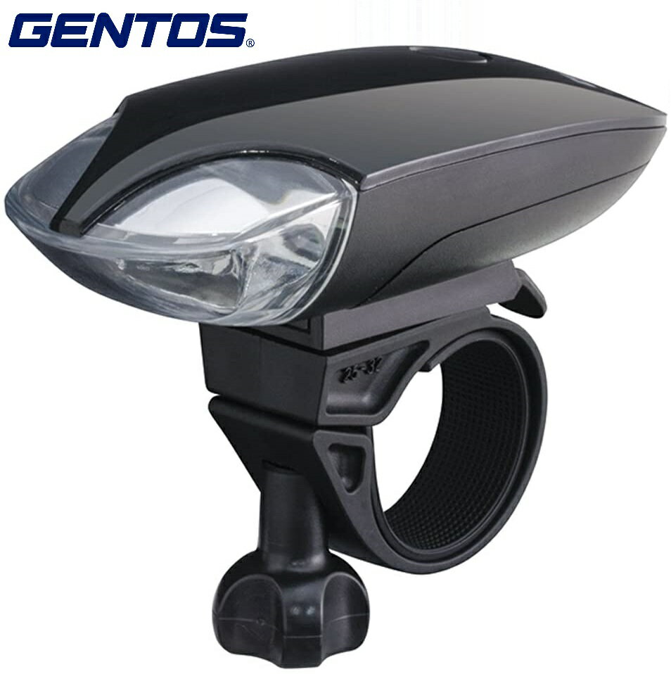 GENTOS ジェントス LED バイクライト BLシリーズ 【明るさ30-120ルーメン / 実用点灯16-8時間 / 防滴】 ‎BL-B03 ANSI規格準拠 / 2段階調光＆点滅の点灯パターン / φ25～32mmのハンドル径に対応…