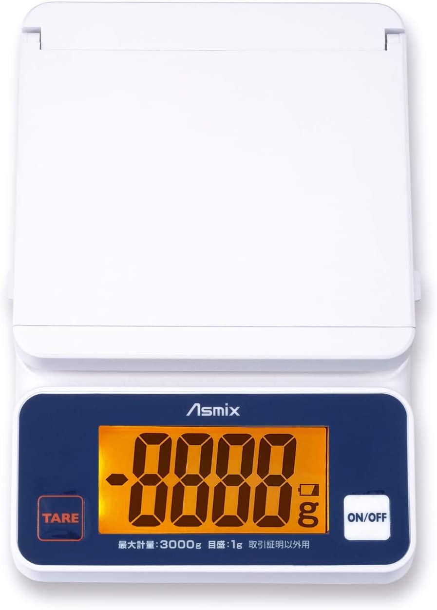 アスカ Asmix デジタルスケール DS3300U 最大3kg 郵便料金表シール付属 2電源方式...