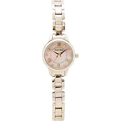 すっきりしたシルエットと色鮮やかな貝パール文字盤が腕元に煌きを与えます。 文字盤に配した6石のスワロフスキーがポイント♪ 機能/スペック ●ステンレススチールケース ●ステンレススチールベルト ●国産ムーブメント 5Y30（MIYOTA) ●貝パール文字盤 ●スワロフスキー6石使用 ●3気圧防水 ●サイズ：径20.5mm