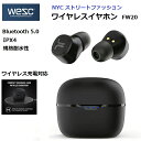 WeSC True gD[ SCXCz FW20-BK / ubN BluetoothCtH b Bluetooth 5.0 Ή b IPX4Kiϐ\ b }CN nYt[ʘb b [dP[XLED\ b QiCX[d Ή b EƗ CXCz