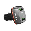 アンカー Anker PowerDrive+ 2 (42W 2ポート USBカーチャージャー QC3.0、 QC2.0 & PowerIQ搭載) black A2224013