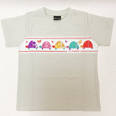 【送料無料】ジムトンプソン◇子供Tシャツ（ライトグレー/カメ）◇2歳・3歳用