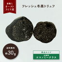 【30g目安】フレッシュ オーストラリア 冬黒トリュフ <お徳用>エコノミークラス メラノスポルム 直輸入 高級食材 三大珍味 希少 高品質 フレッシュトリュフ...