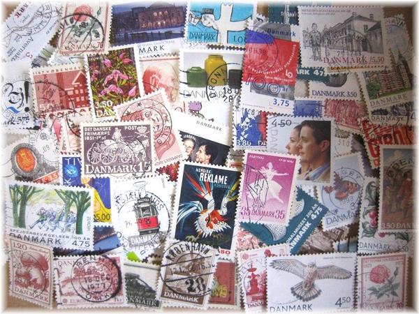 デンマークの切手　（使用済切手　
