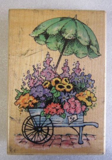 STAMPDOUS! ラバースタンプ フラワーカート