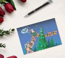 新品 アメリカ製 ポストカード 同柄5枚 クリスマス Long Night