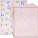 新品 バタフライ柄 便箋(10枚)