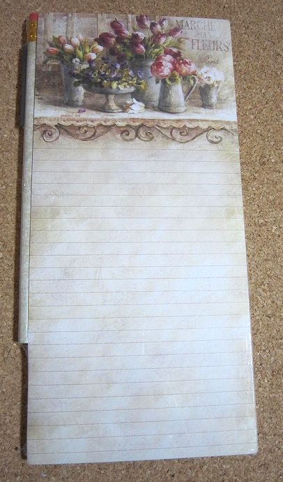 ヴィンテージ　未使用　 レガシー社 ノートパッド（50シート）お花