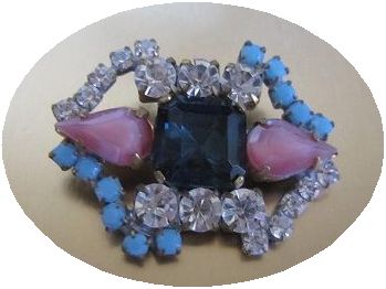 チェコ　ヴィンテージ　ラインストーン　ジュエリーボタン