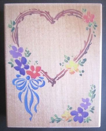 STAMPDOUS ハートとお花のリース