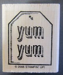 乐天商城 - STAMPIN UP　ラバースタンプ　タグ yum yum