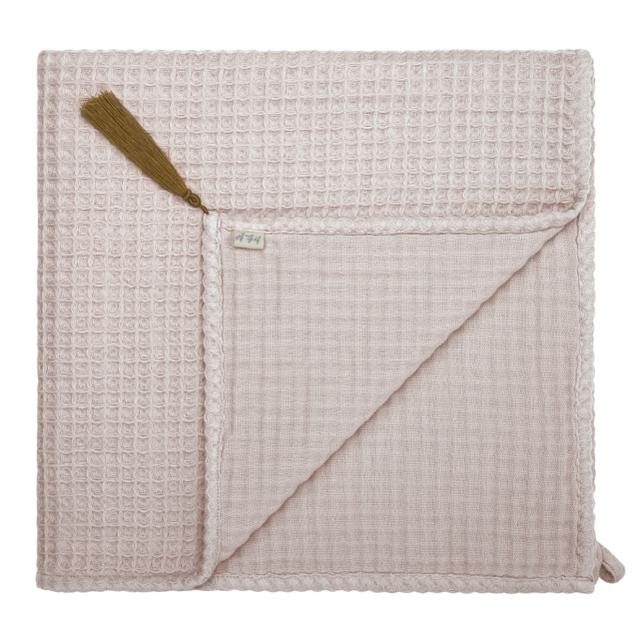 Numero 74ガーゼワッフル二重織り　タオル　Mサイズ50X90cm《Powder》