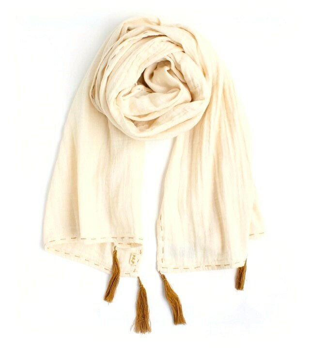 Numero 74二重織りガーゼ スカーフMサイズ《Natural》