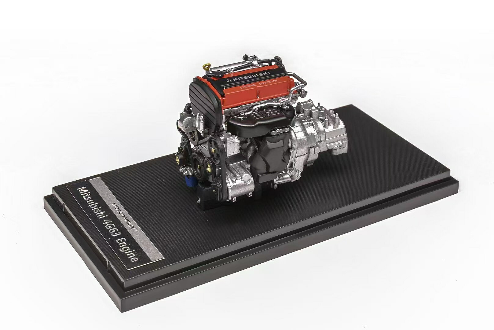 1/18 ランサーエボリューション4 4G63T エンジン M90118　MOTORHELIX モーターヘリックス 模型　精密モデル ランサーエボリューション4 車エンジン ミニチュア コレクション 車好き ギフト ディスプレイ 人気 レア