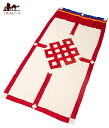チベットのレストランのれん 赤 / カーテン 宗教用品 生活用品 アジア チベタン マニ エスニック インド 雑貨【レビューで500円クーポン プレゼント】
