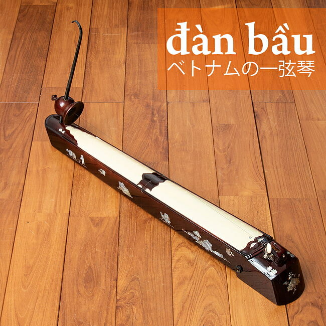 【送料無料】 ベトナムの一弦琴 ダン バウ / 民族楽器 箏 dan bau 民族楽器の弦楽器 全部 インド楽器 エスニック楽器 ヒーリング楽器【レビューで1000円クーポン プレゼント】