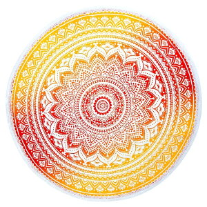 マンダラ柄ラウンドブランケット レジャーシート&ソファーカバー テーブルクロス【約170cm】 / ソファカバー 布 壁掛け マルチクロス ピクニックシート ピクニックマット お花見 ランチ 運動会 バーベキュー レジャーマット ビーチマット ビーチタオル ラグ インド綿 アジア通販格安セール情報 楽天 通販