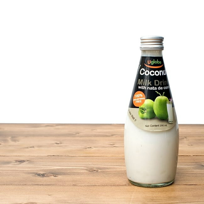 ココナッツミルクドリンク ナタデココ入り ‐ Coconut Milk Drink With Nata de coco 【U globe】 / バジルシード タイティー ミルクティ ダイエット globe（ユーグローブインタートレード） エスニック料理 ココナッツオイル アジアン食品 エスニック食材