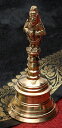 ブラス製ハヌマーンのハンドベル【約13cm】 / インド 打楽器 民族楽器 ガルーダ インド楽器 エスニック楽器 ヒーリング楽器