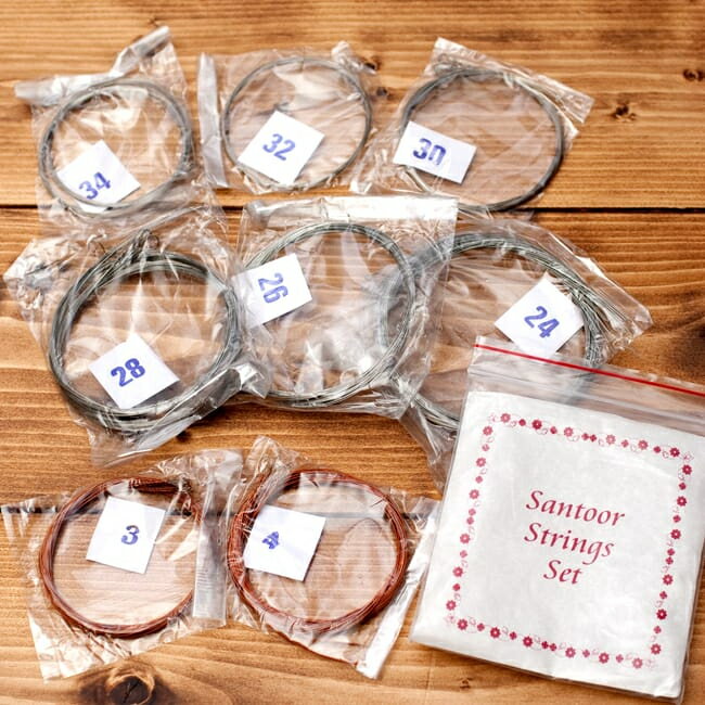 【送料無料】 Santoor(サントゥール)弦セット パロマ社製 / インド 弦楽器 民族楽器 民族楽器の弦楽器 全部 インド楽器 エスニック楽器 ヒーリング楽...