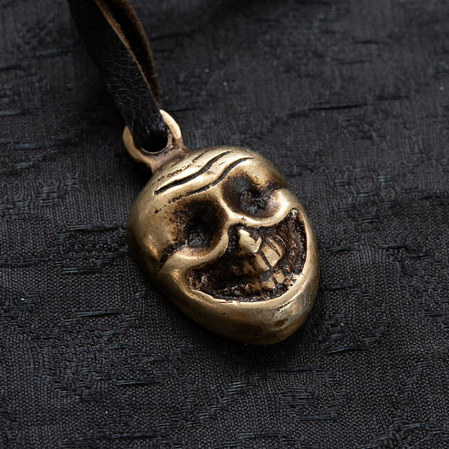 死を想うためのキーホルダー＆amp;ペンダント / ガイコツ 骨 チベット仏教 ペンダントトップ キーホル..