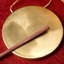 ベトナムのゴング（銅鑼）18cm / ドラ 鐘 ベル 民族楽器 インド楽器 エスニック楽器 ヒーリング楽器【レビューで500円クーポン プレゼント】 その1
