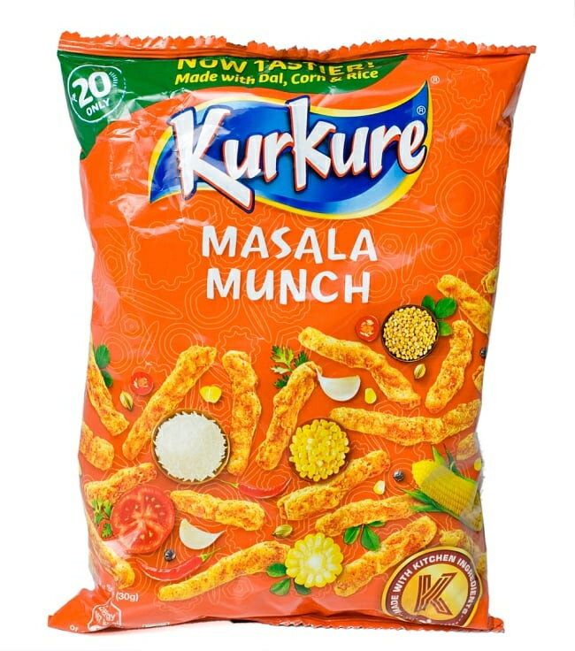 インドのスナック KurKure【Masala Munchi味】 / インドのお菓子 クルクレ マサラ味 Pepsico BBQ 食品 エスニック アジアン アジアン食品 エスニック食材のサムネイル