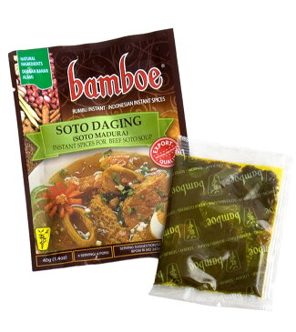 【bamboe】インドネシア料理 ジャワ風スープの素 SOTO MADURA / バリ 料理の素 ハラル bamboe（バンブー） ナシゴレン 食品 食材 アジアン食品 エスニック食材