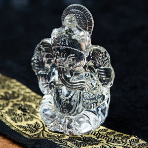 インドの神様 ガラス製ペーパーウェイト〔8.5cm×6.5cm〕 ガネーシャ / 文鎮 神様像 ヒンドゥー教 インド神様 インドの神様像 置物 エスニック アジア 雑貨