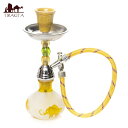 シーシャ(水タバコ) 象 黄【約19cm】 / 水パイプ 水煙管 フッカー ナルギレ フレーバー シーシャの炭 shisha hookha 即納 シーシャ(水タバコ) エスニック インド アジア 雑貨