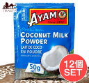 【12個セット】ココナッツミルク パウダー 50g Coconut Milk Powder【AYAM】 / 料理の素 マレーシア ココナッツオイル ミルク関連 アジアン食品 エスニック食材