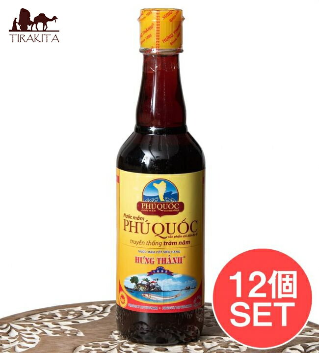 【送料無料】 【12本セット】ニョクマム 500ml フーコック島産 高品質 【HungThanh】 / 魚醤 ヌックマム ベトナム料理 醤油 フォー 生春巻き ヌクマム ベトナム食品 ベトナム食材 アジアン食品 エスニック食材