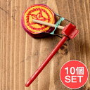 【送料無料】 【10個セット】小さくても大きな音 ばちばちスモール太鼓 / でんでん太鼓 ベトナム 打楽器 パーカッション ダマル ダムル 民族楽器 インドネシア(バリ)の民族楽器 インド楽器 エスニック楽器 ヒーリング楽器