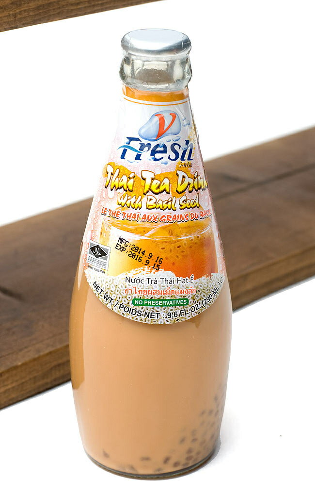 バジルシードドリンク 瓶 タイミルクティー味 【V Fresh】 / タイティー ダイエット Fresh（ブイ フレッシュ） 夏♪灼熱SUMMER特集 BBQ 食品 エスニック アジアン アジアン食品 エスニック食材