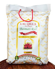 【送料無料】 バスマティライス 高級品 5kg － Basmati Rice 【LAL QILLA】 / インド料理 パキスタン QILLA（ラール キラ） 米 麺類 ライスペーパー 粉 豆 アジアン食品 エスニック食材