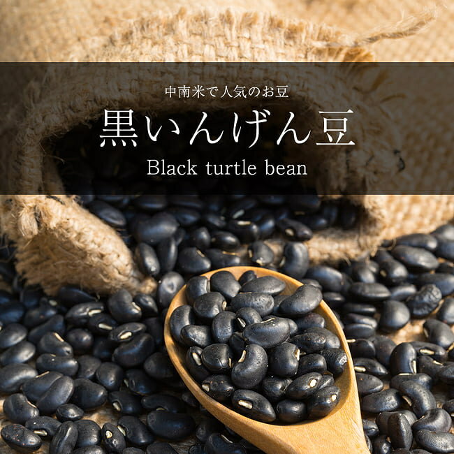 黒いんげん豆 Black turtle bean【1kgパッ