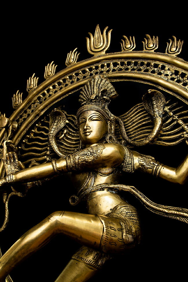 期間限定SuperSale割引 【送料無料】 ダンシング シヴァ 特大 100cm / シヴァ像 神様像 ナタラジ ヒンドゥー教 ナタラージャ パシュパティ s...