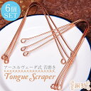 【6個セット】舌の掃除機 タン スクレーパー 本場インドの銅製 ミディアムタイプ アーユルヴェーダ式舌磨きへ / 口臭予防 口臭対策 舌苔除去 舌クリーナー ヨ...
