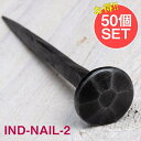 【送料無料】 【50個SET】お買い得! インドのアイアン 釘 ネイル 7面 【12cm】 / くぎ DIY インテリア ハンガー ビス ウォールフック 壁掛け...